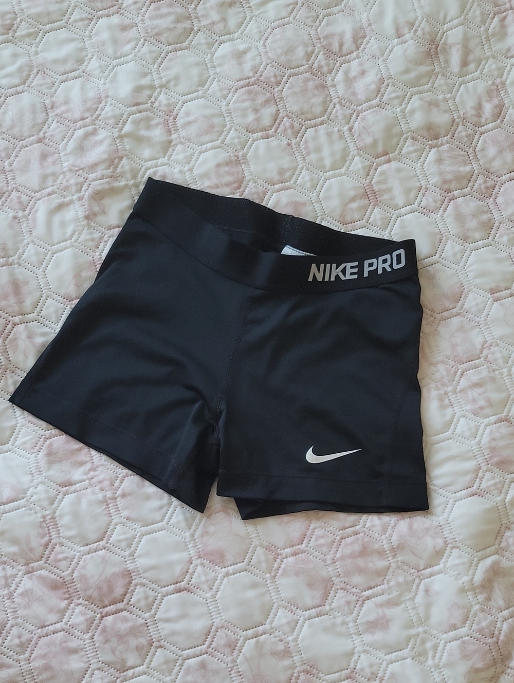Nike Black Pro Short-Length Compression Bike Shorts